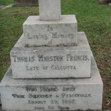 FRANCIS Thomas Marston -1897