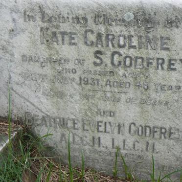 GODFREY Kate Caroline -1931 :: GODFREY Beatrice Evelyn -1953