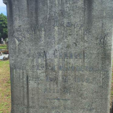 GRANGER John -1899 & Sarah Ann -1945