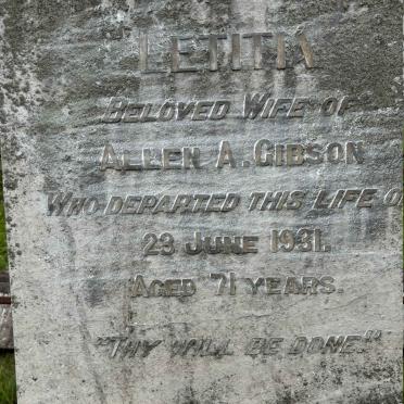 GIBSON Allen Auld -1942 & Letitia -1931 _1