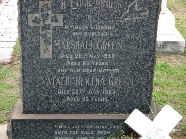 GREEN Marshall -1958 &amp; Natalie Bertha -1963