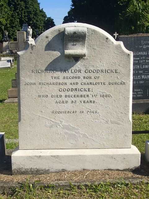 GOODRICKE Richard Taylor 1848-1880