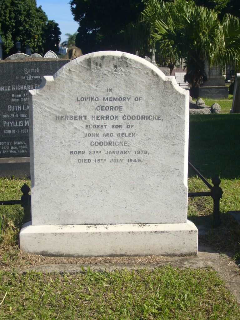 GOODRICKE George Herbert Herron 1876-1945