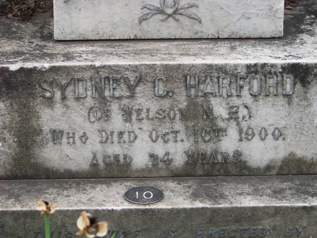 HARFORD Sydney C. -1900