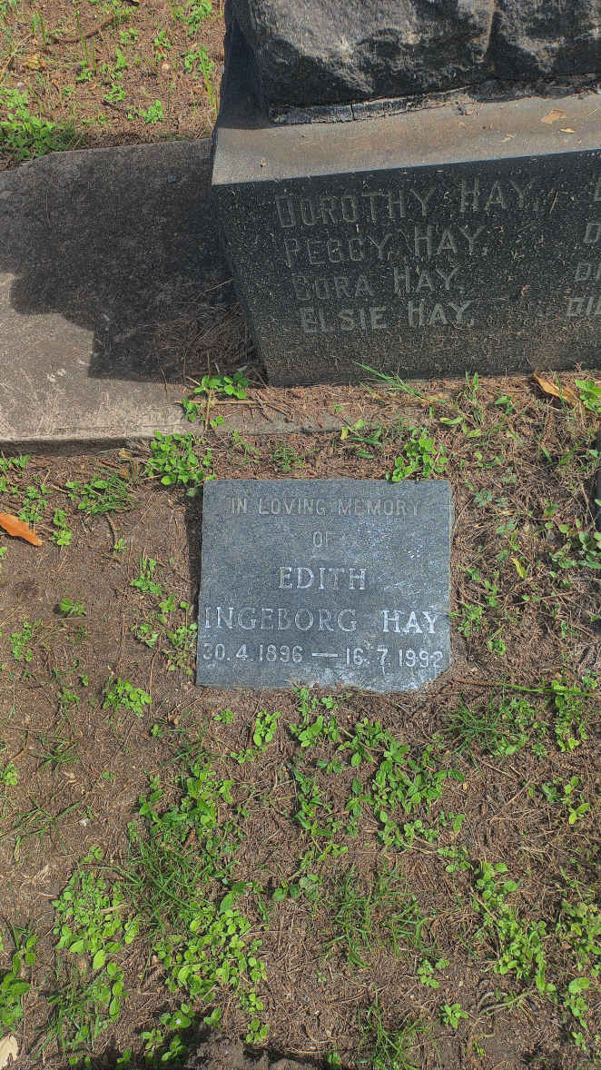 HAY Edith Ingeborg 1896-1992
