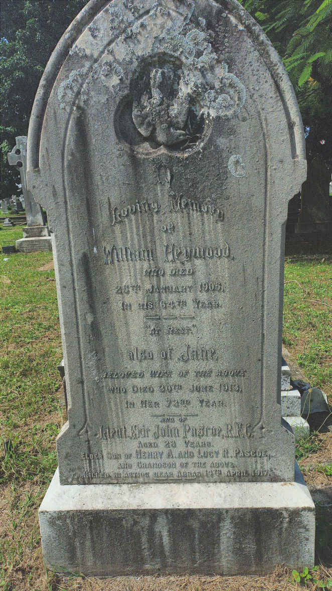 HEYWOOD William -1905 & Jane -1913 :: PASCOE Eric John -1917