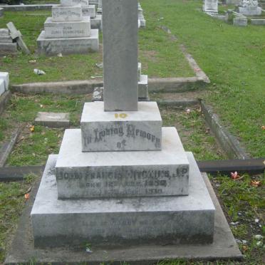HITCHINS John Francis 1856-1910 &amp; Fanny 18?9 -1937