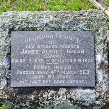 INMAN James Alfred 1876-1955 & Ethel -1963