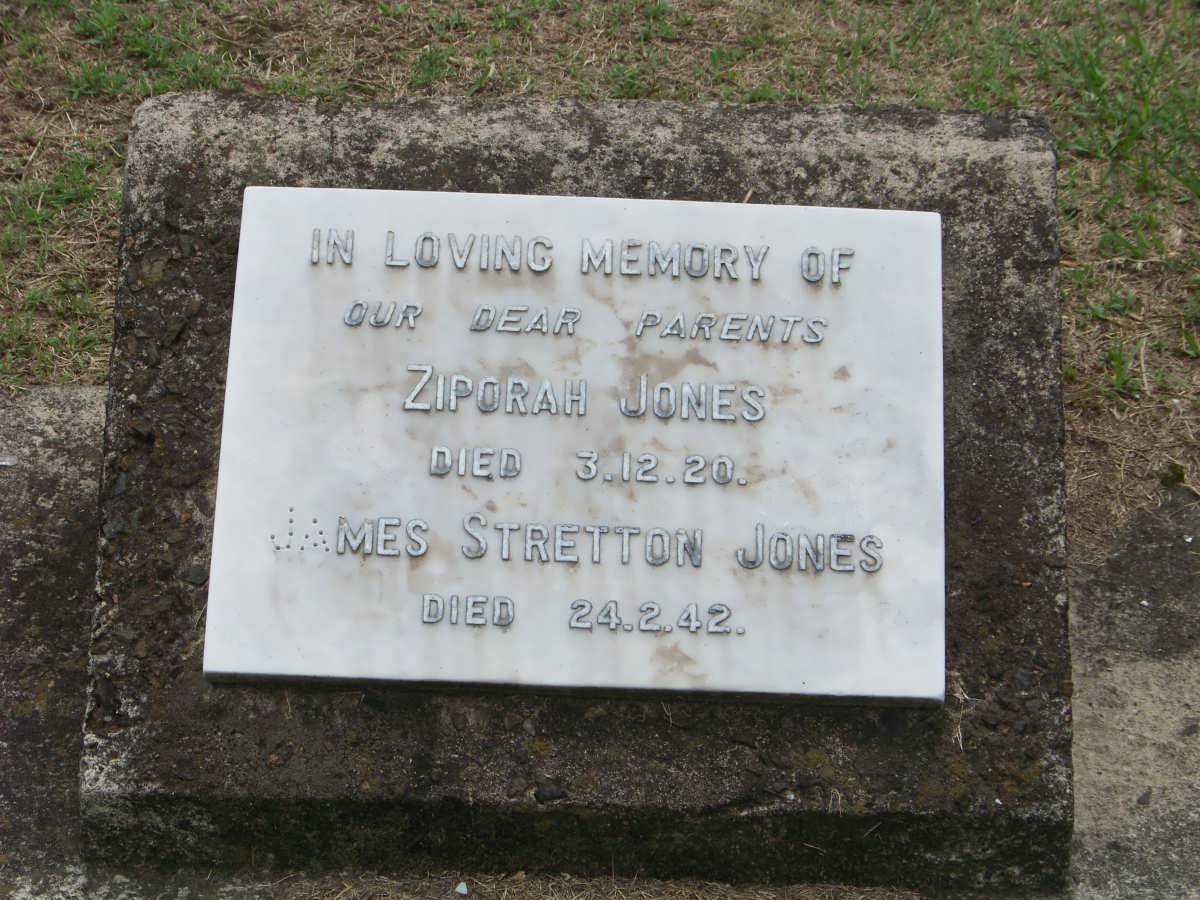 JONES James Stretton -1942 &amp; Ziporah -1920