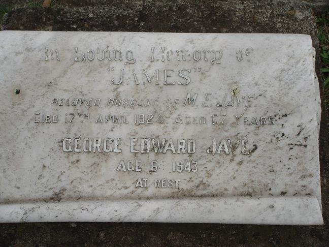 JAYE James -1924 :: JAYE George Edward -1943