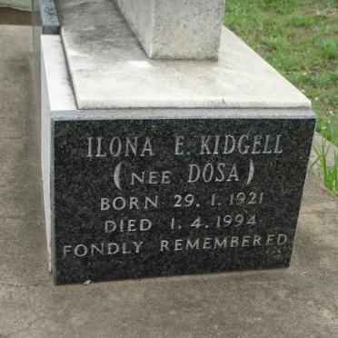 KIDGELL Ilona E. nee DOSA 1921-1994