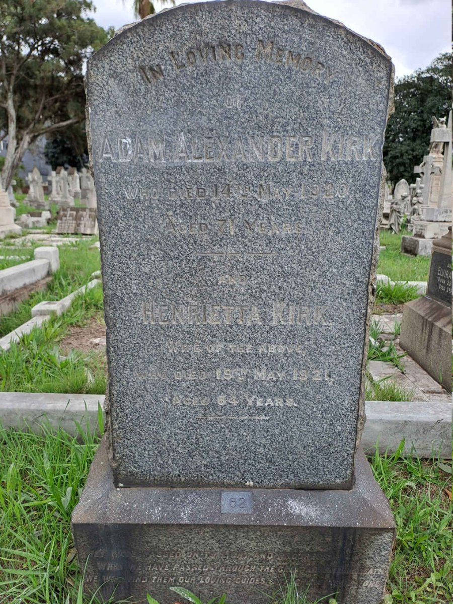 KIRK Adam Alexander -1920 & Henrietta -1921