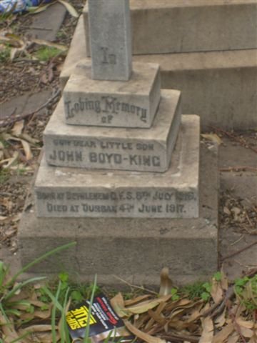 KING John, Boyd 1916-1917