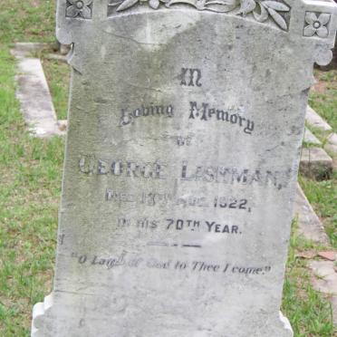 LISHMAN George -1922