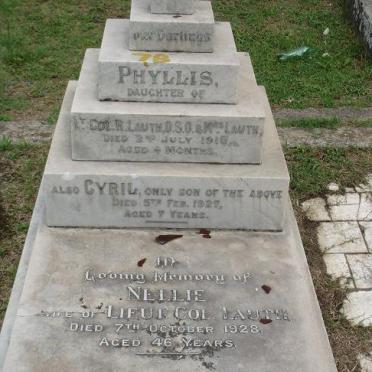 LAUTH Nellie  -1928 :: LAUTH Phyllis -191? :: LAUTH Cyril  -1927