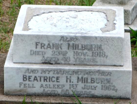 MILBURN Frank -1918 :: MILBURN Beatrice H. -1962