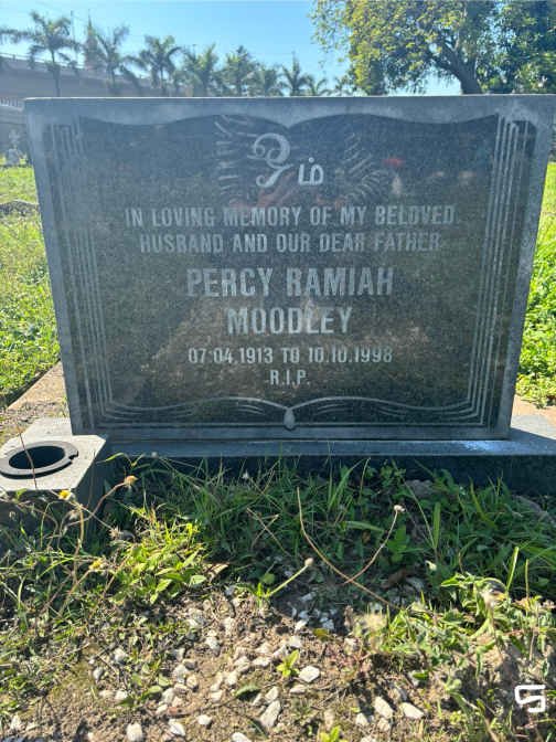 MOODLEY Percy Ramiah 1913-1998