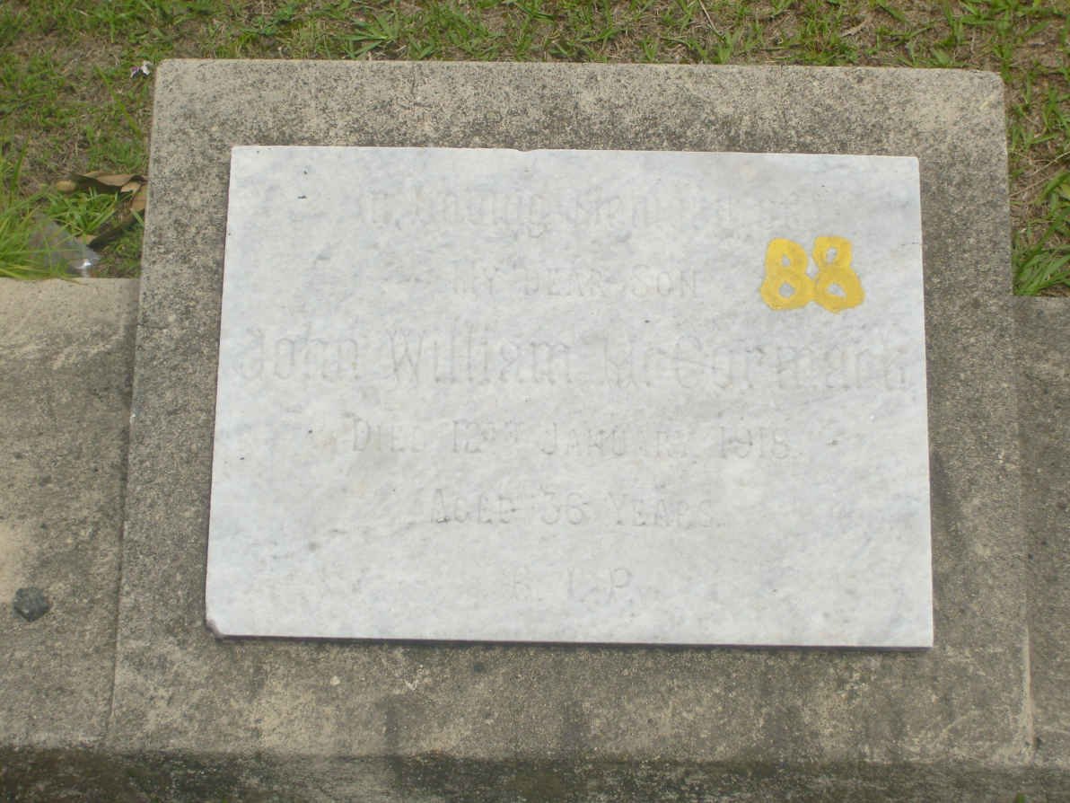 McCORMACK John William -1918