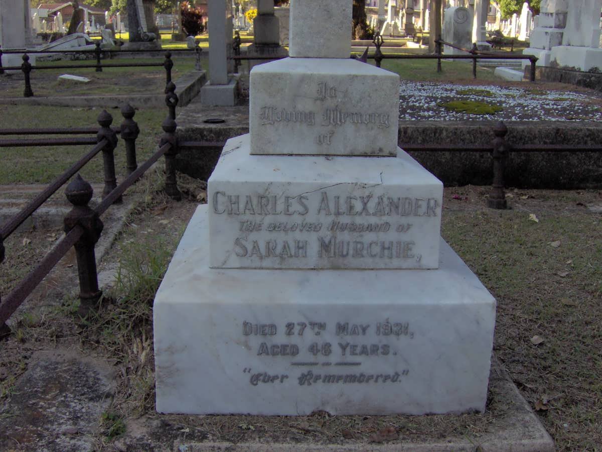 MURCHIE Charles -1910 &amp; Agnes -1926 :: MURCHIE Charles Alexander -1921