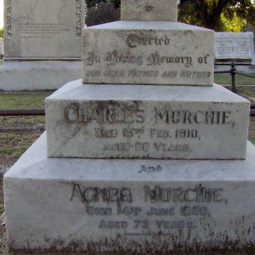 MURCHIE Charles -1910 &amp; Agnes -1926 :: MURCHIE Charles Alexander -1921