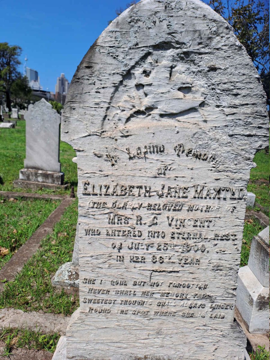 MAXTED Elizabeth Jane -1900