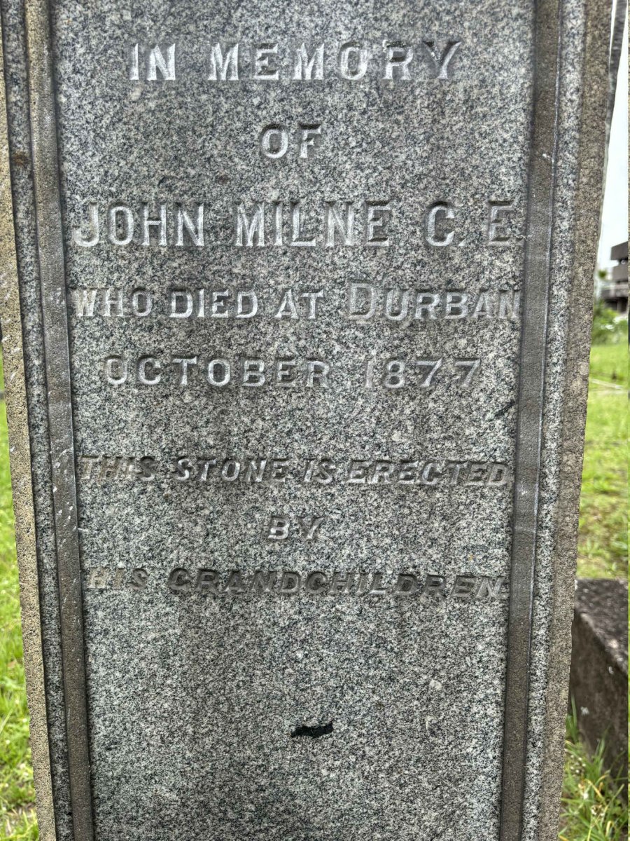 MILNE John C.E. -1877