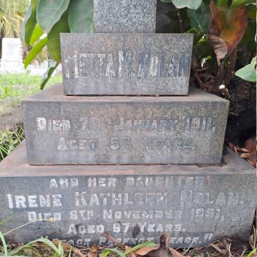 NOLAN Metta M. -1911 :: NOLAN Irene Kathleen -1951