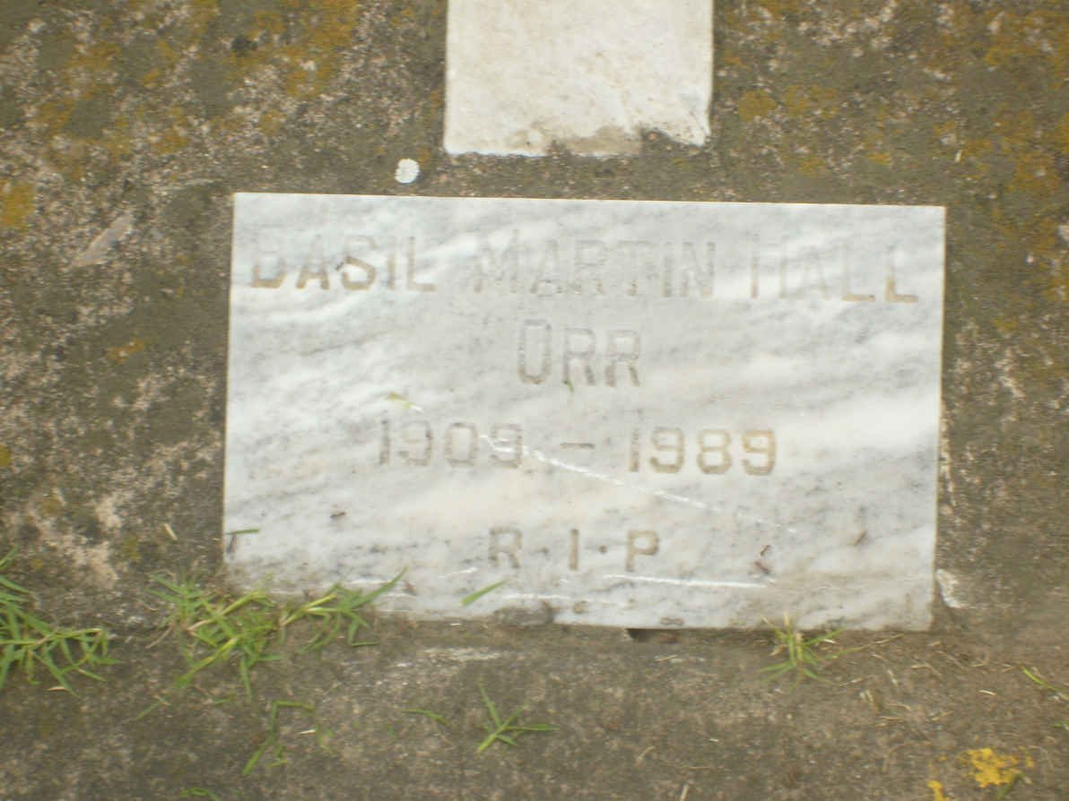 ORR Basil Martin Hall 1909-1989