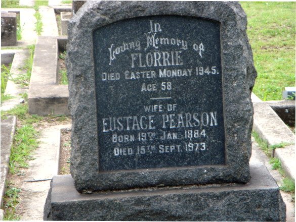 PEARSON Eustace 1884-1973 &amp; Florrie -1945
