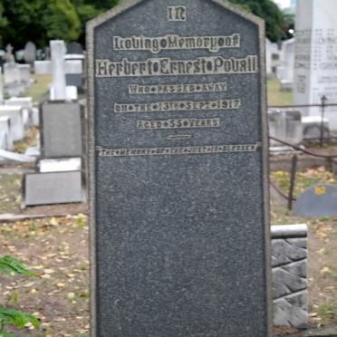 POVALL Herbert Ernest -1917