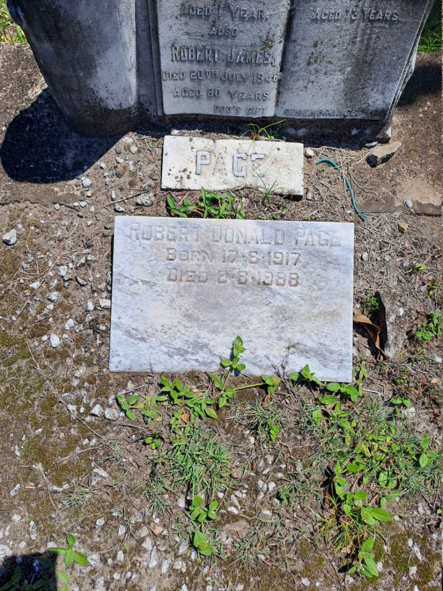 PAGE Robert James -1946 & Henrietta Elizabeth -1951 :: PAGE Neville Joseph -1916 :: PAGE Robert Donald 1917-1998 _2