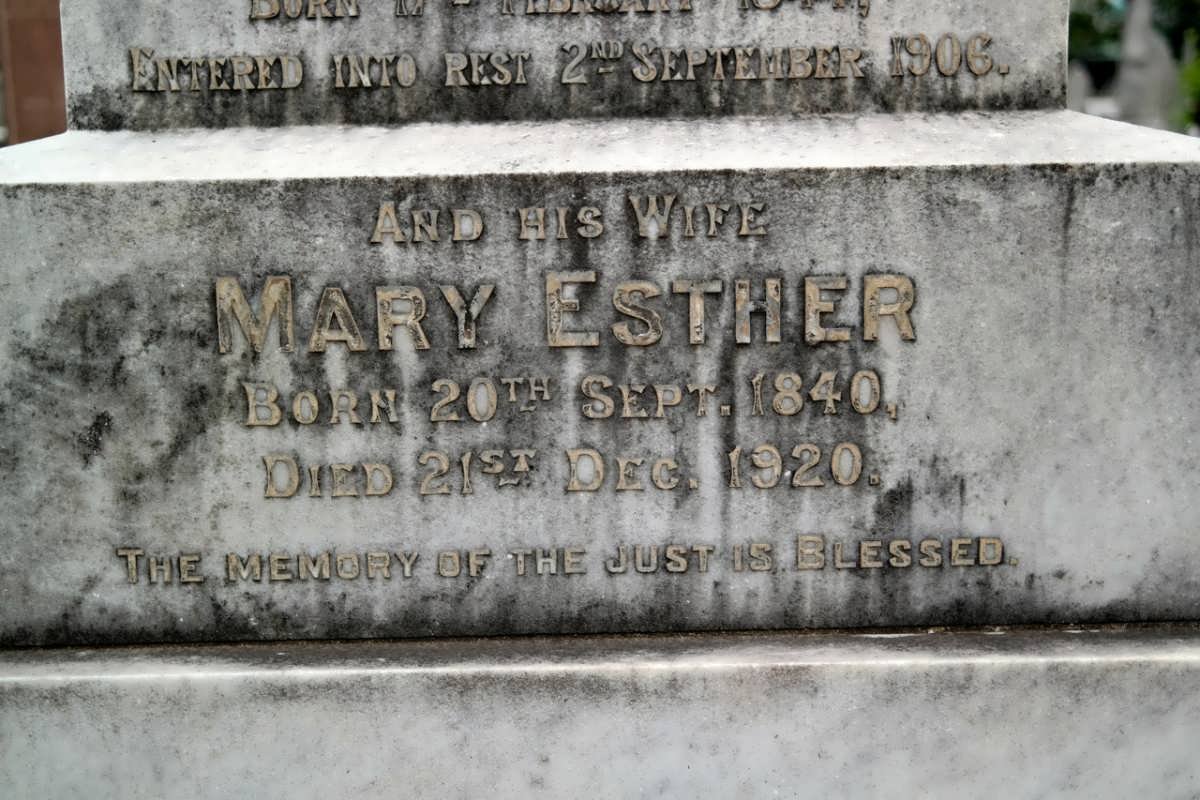 POVALL Mary Esther 1840-1920