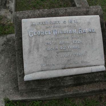 RAINE George William -1921