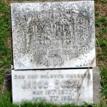 RODEL Jacob 1872-1961 &amp; Lily 1873-1951