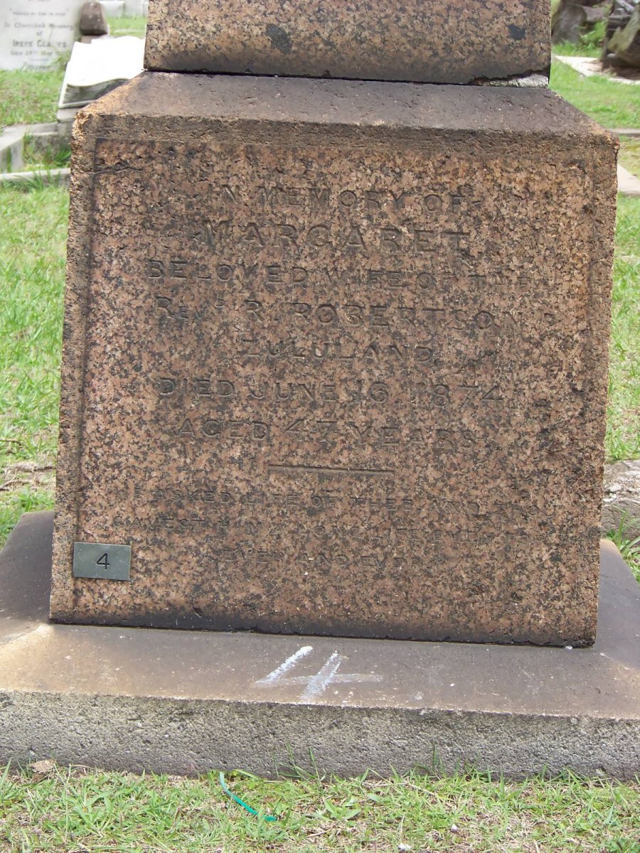 ROBERTSON Margaret -1874