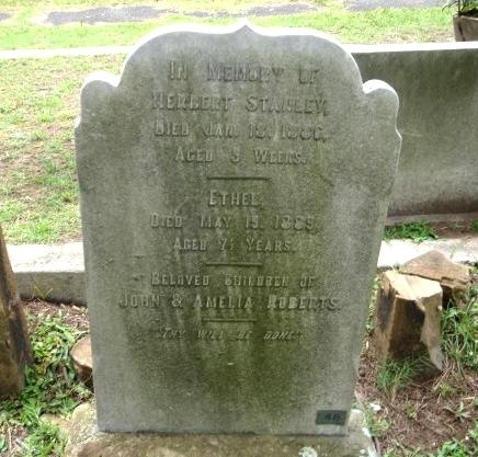 ROBERTS Herbert Stanley -1886 :: ROBERTS Ethel -1885