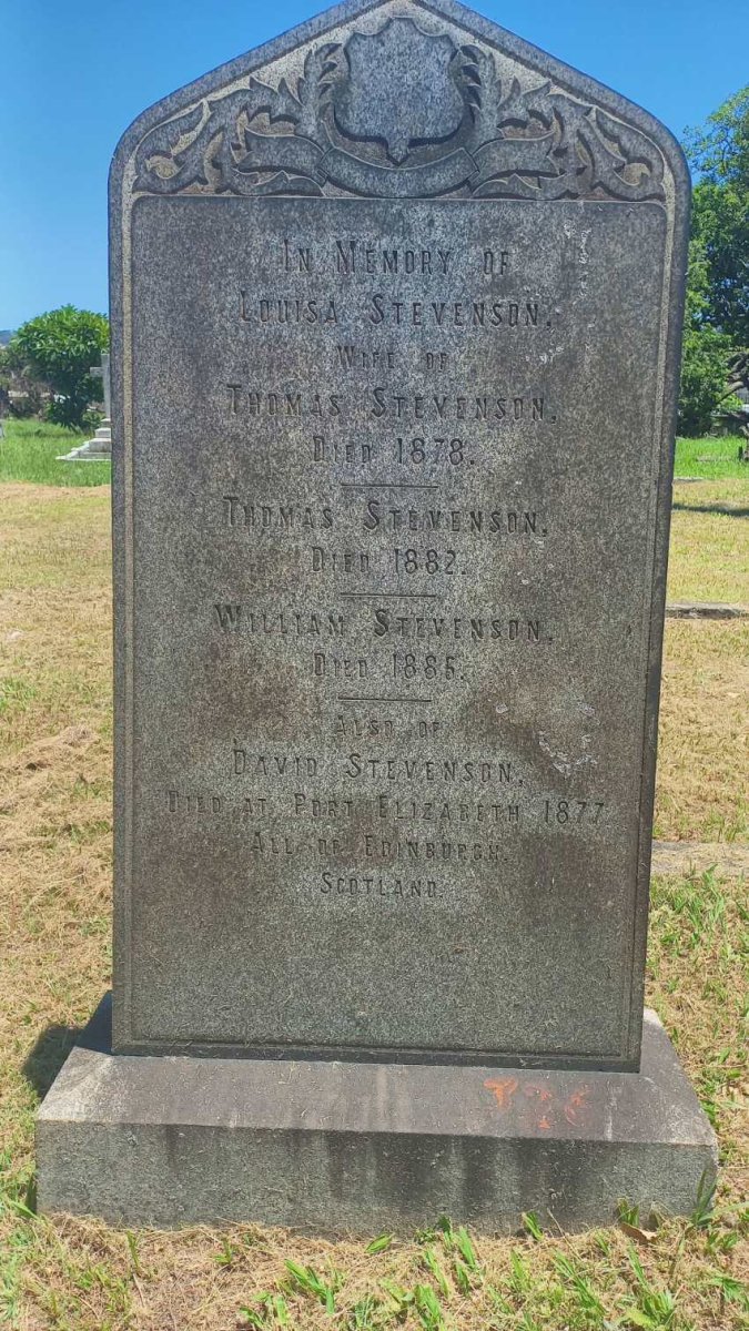 STEVENSON Thomas -1882 & Louisa -1878 :: STEVENSON William -1886 :: STEVENSON David -1877