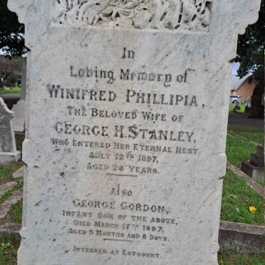 STANLEY Winifred Phillipia -1897 :: STANLEY George Gordon -1897