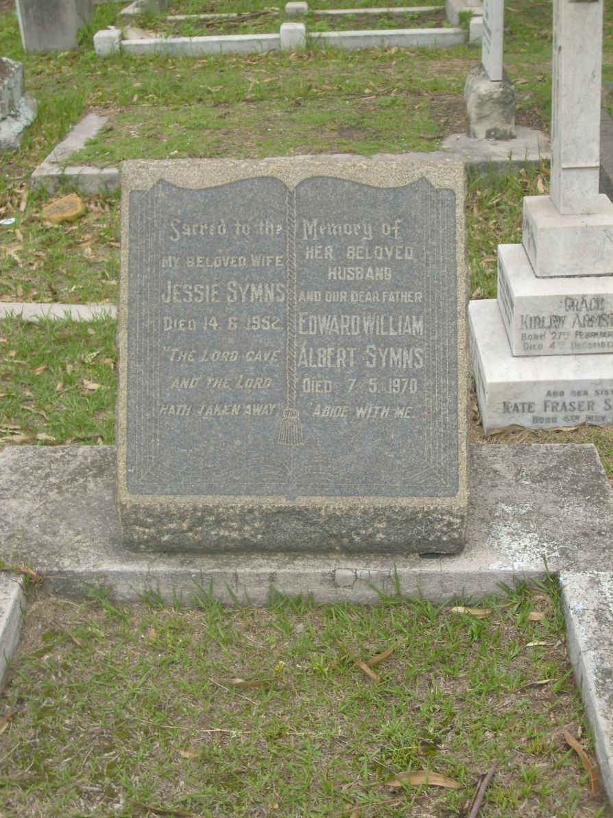 SYMNS Edward William Albert -1970 &amp; Jessie -1952