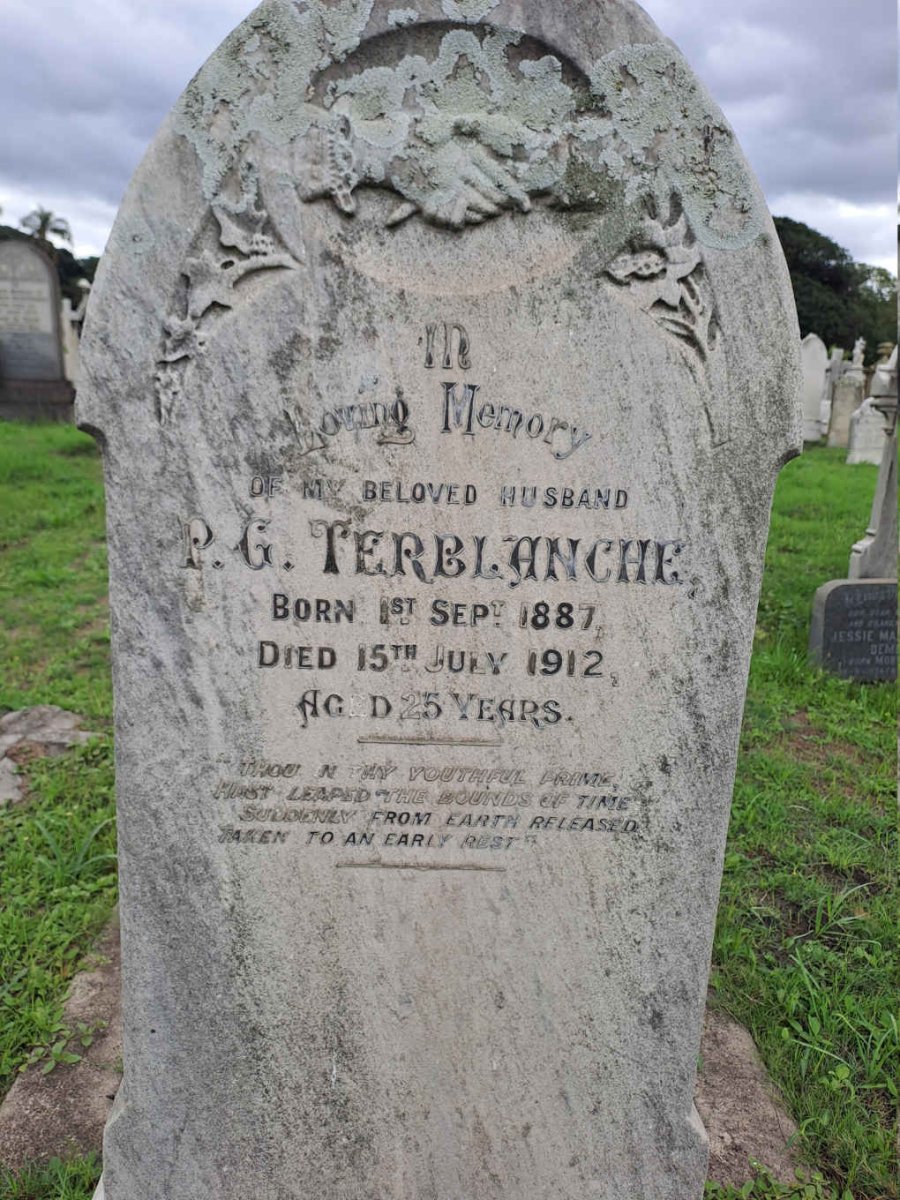 TERBLANCHE P.G. 1887-1912
