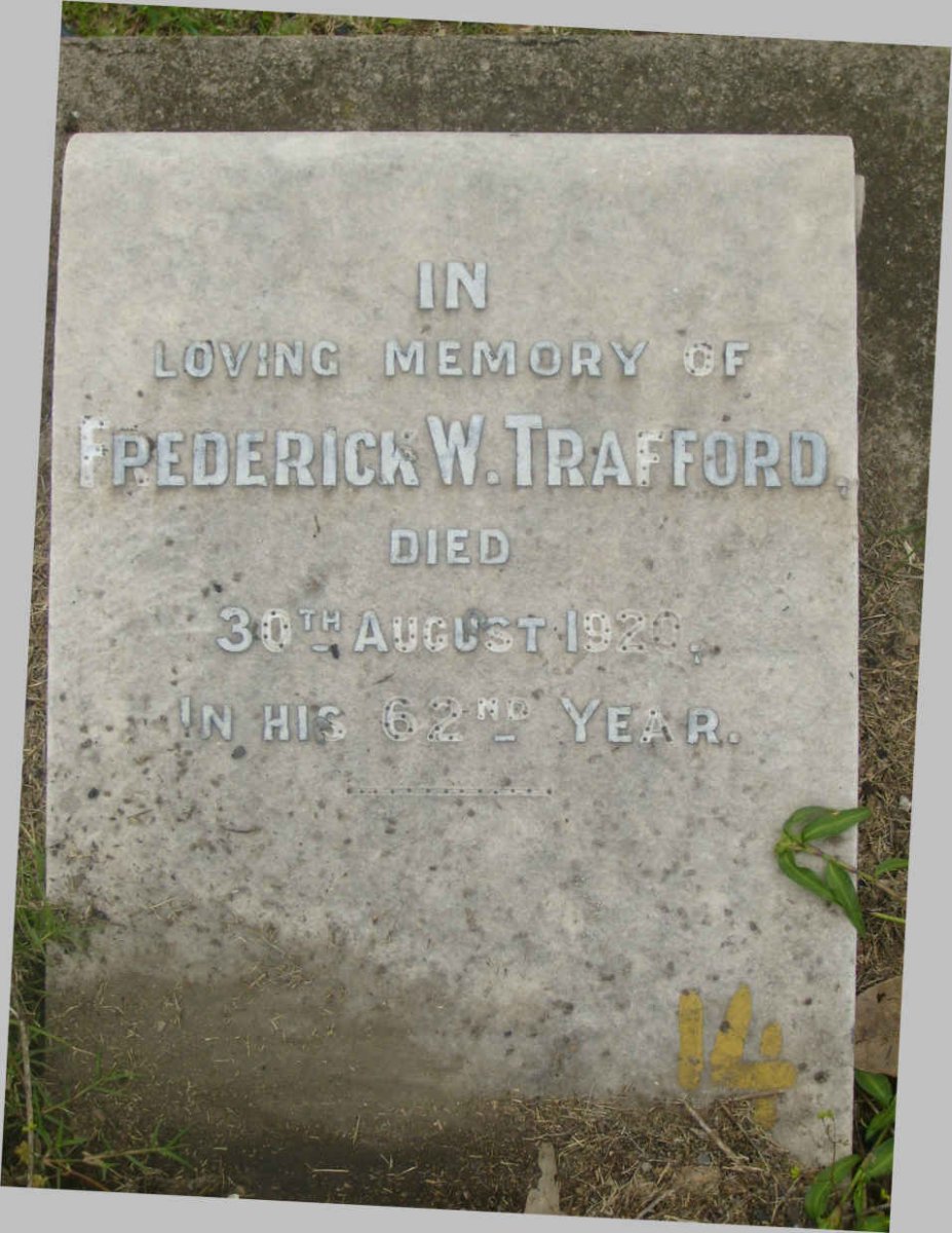 TRAFFORD Frederick W. -1920