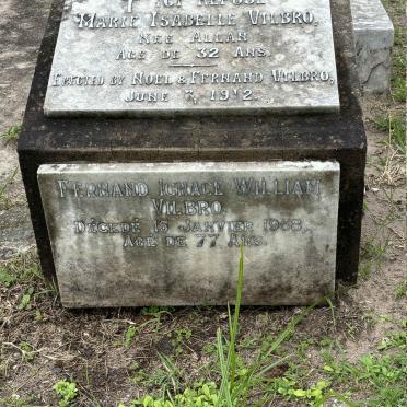VILBRO Fernando Ignace William -1958 :: VILBRO Marie Isabelle nee ALLAN -1912