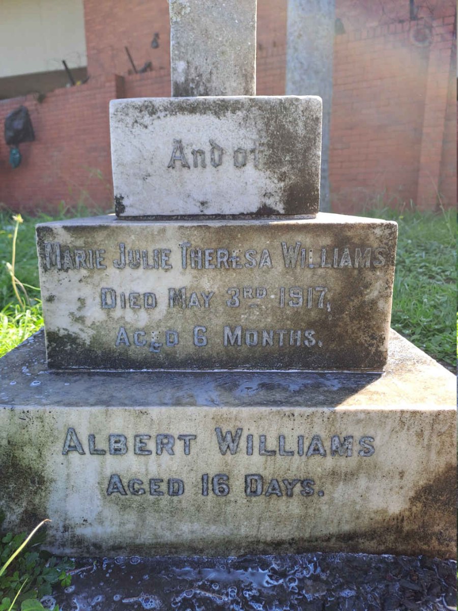 WILLIAMS Marie Julie Theresa -1917 :: WILLIAMS Albert -1916