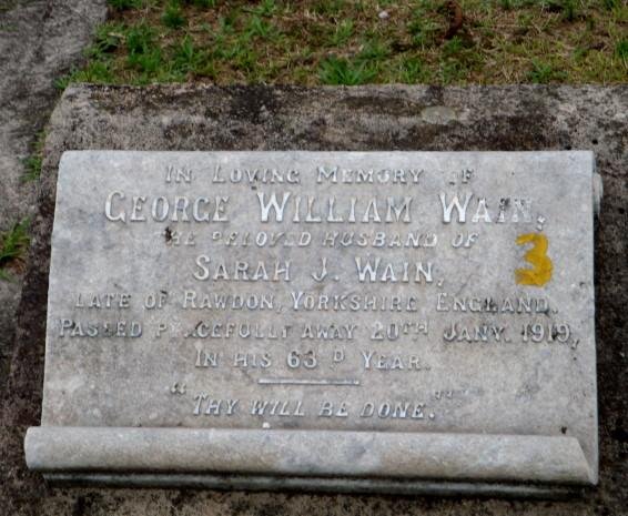 WAIN George William -1919