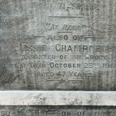 CHAMPNEYS Jessie -1911
