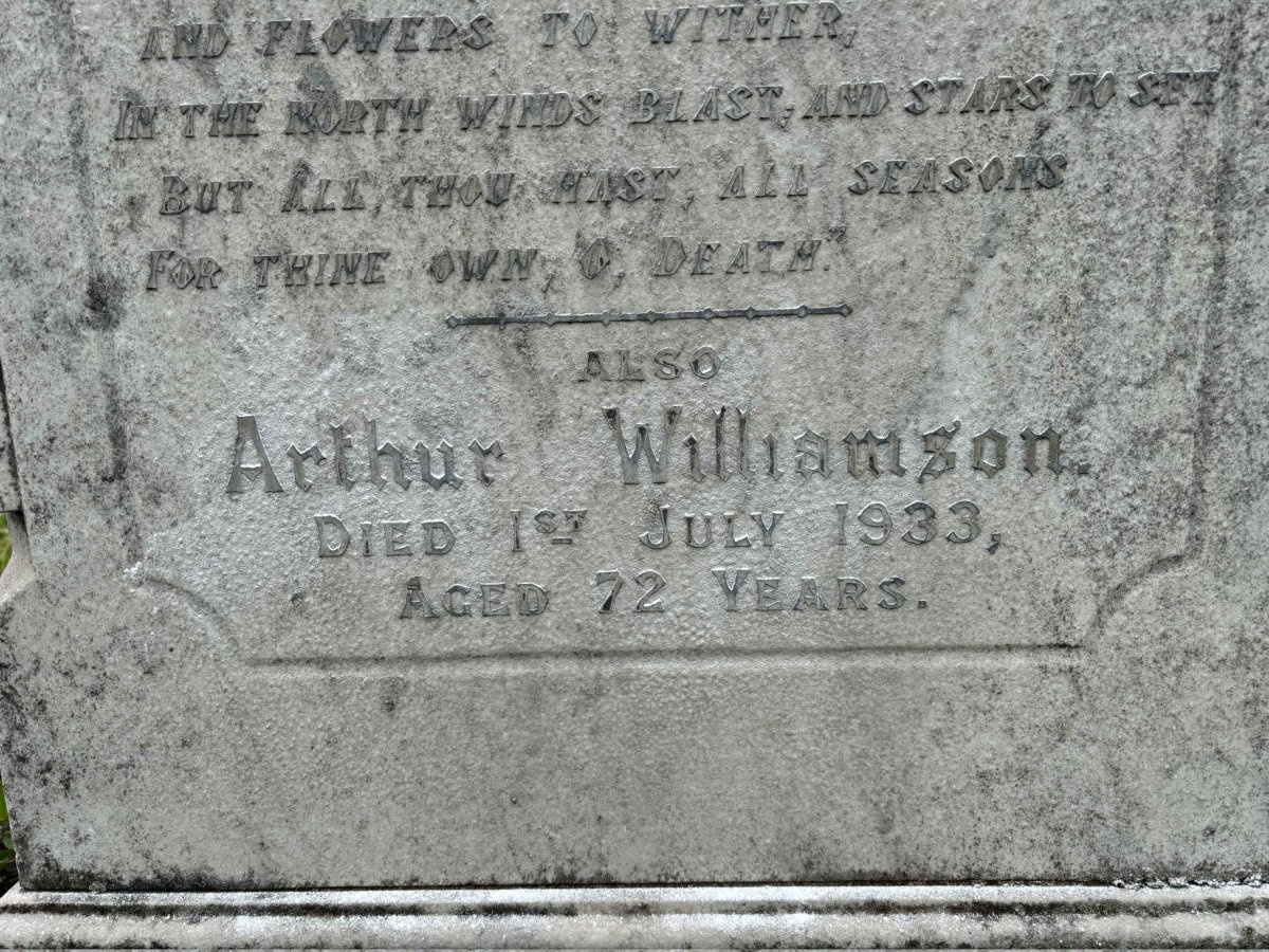 WILLIAMSON Arthur -1933