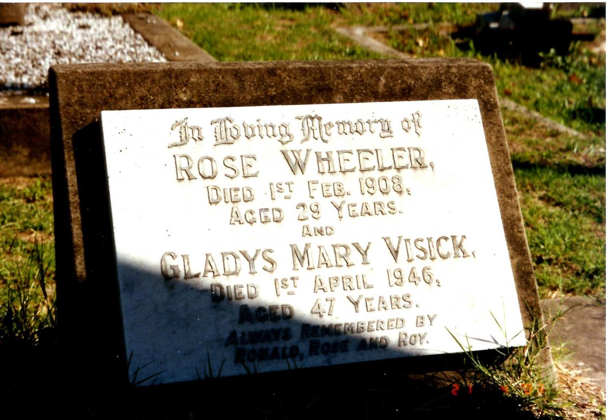 WHEELER Rose -1908 :: VISICK Gladys Mary -1946