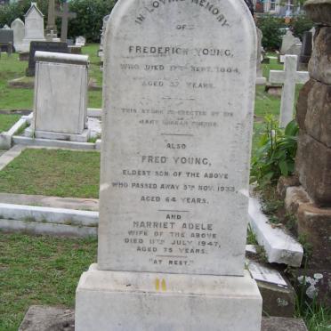 YOUNG Frederick -1884 &amp; Harriet Adele -1947 :: YOUNG Fred -1933