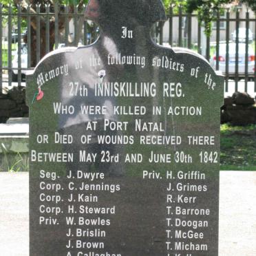 1. 27TH Inniskilling Reg