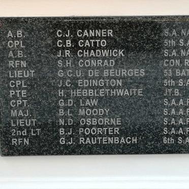 5. Memorial plaque